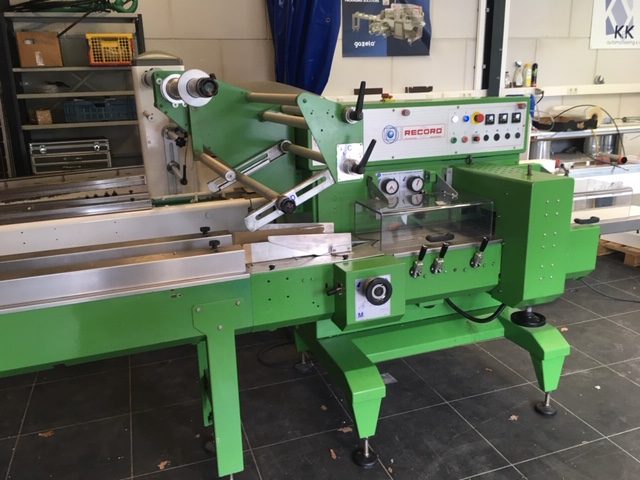 Groene Record flowpacker verpakkingsmachine